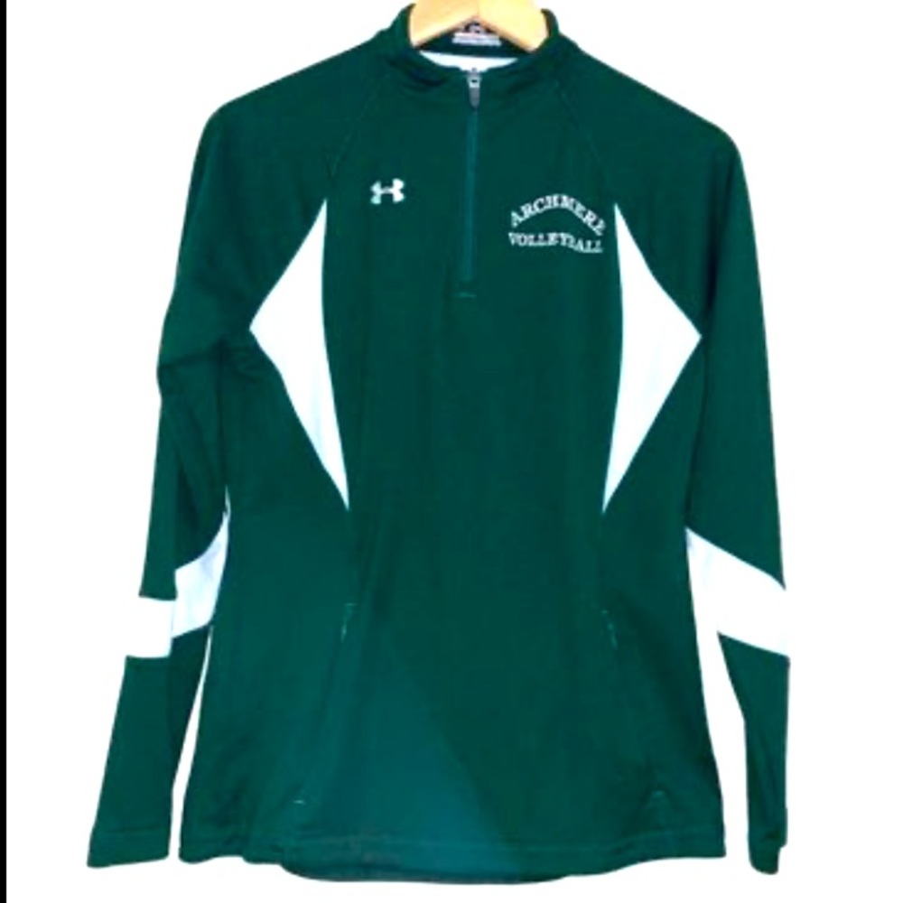 🆕 Archmere Academy Girl’s Volleyball Under Armour 1/4 Zip Fitted Jacket